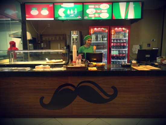 Mustache Hand Pizza 