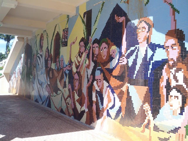 Painel em Pastilha - Praça Francisco Rubim