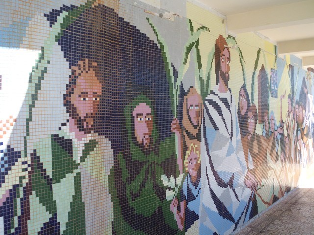 Painel em Pastilha - Praça Francisco Rubim