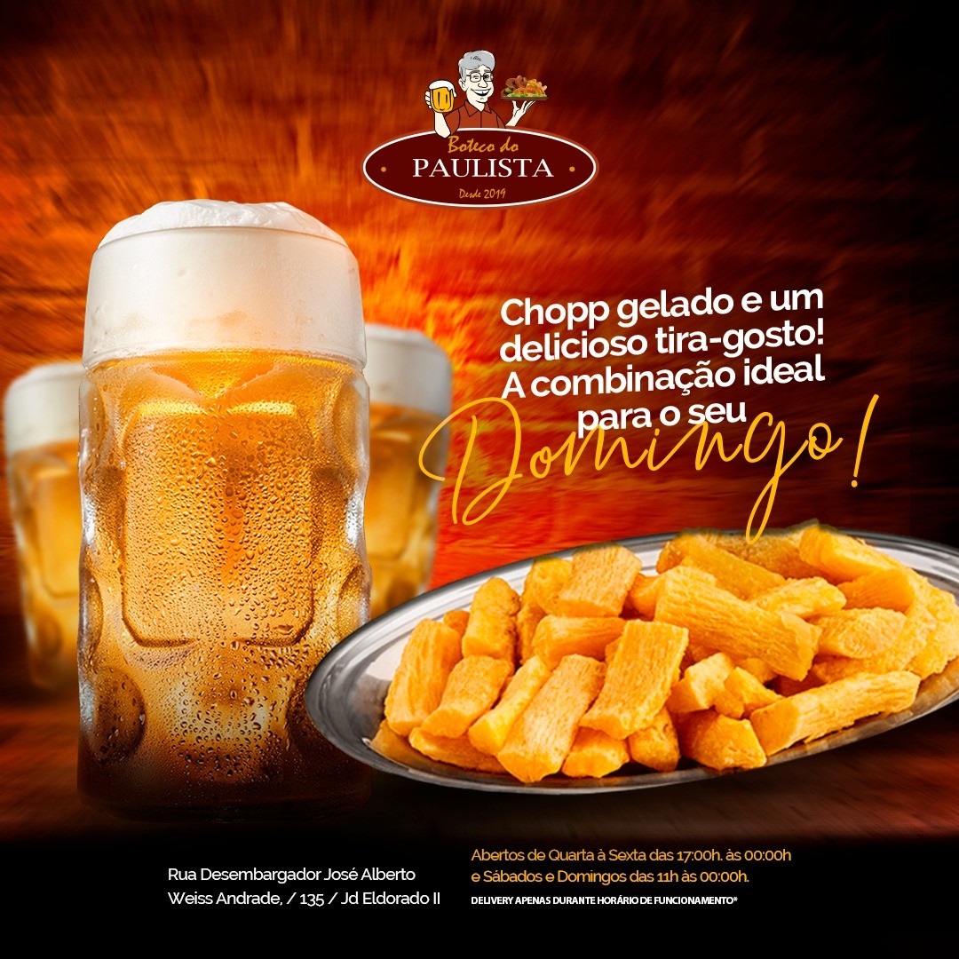 Buteco do Paulista - Circuito Gastronômico dos Jardins (América, Eldorado e Hortênsias)