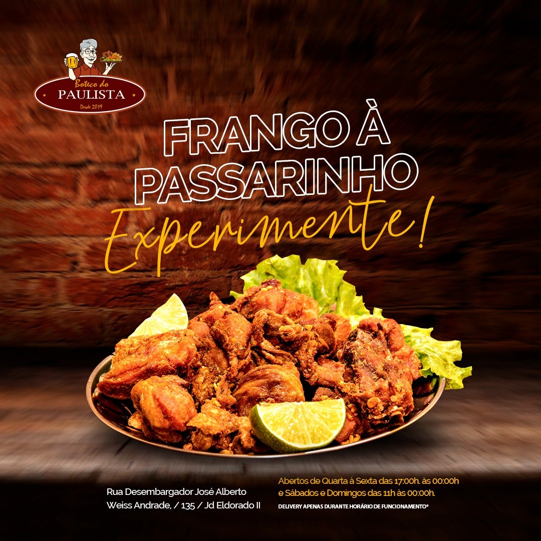 Buteco do Paulista - Circuito Gastronômico dos Jardins (América, Eldorado e Hortênsias)
