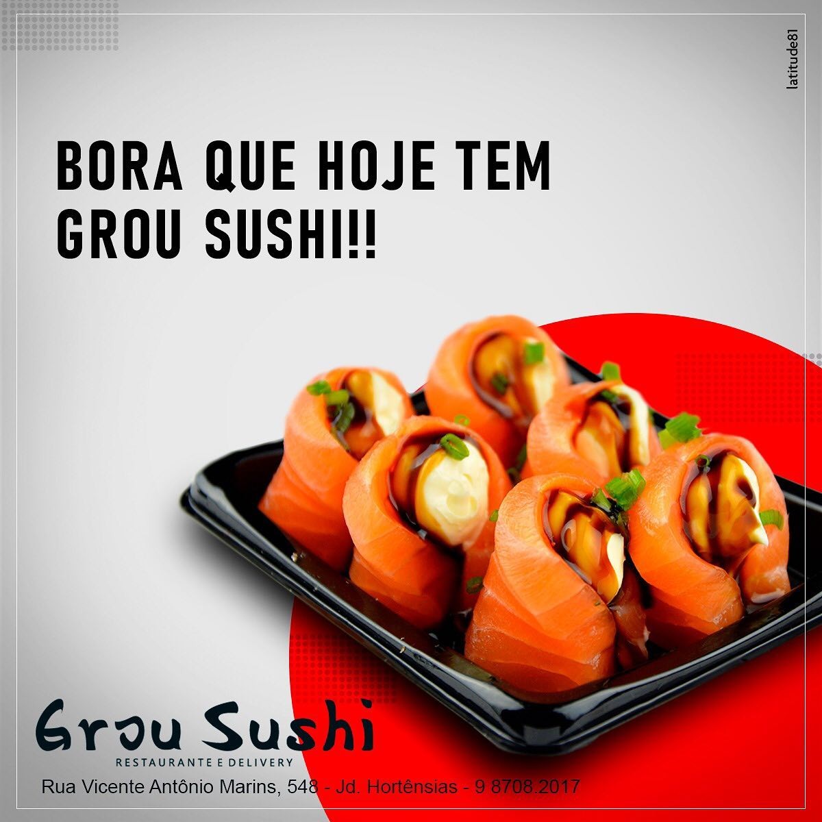 Grou Sushi - Circuito Gastronômico dos Jardins (América, Eldorado e Hortênsias)