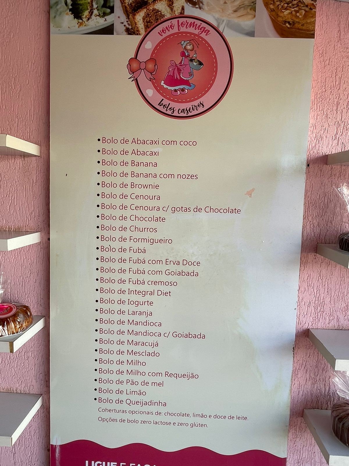 Vovó Formiga Bolos Caseiros 
