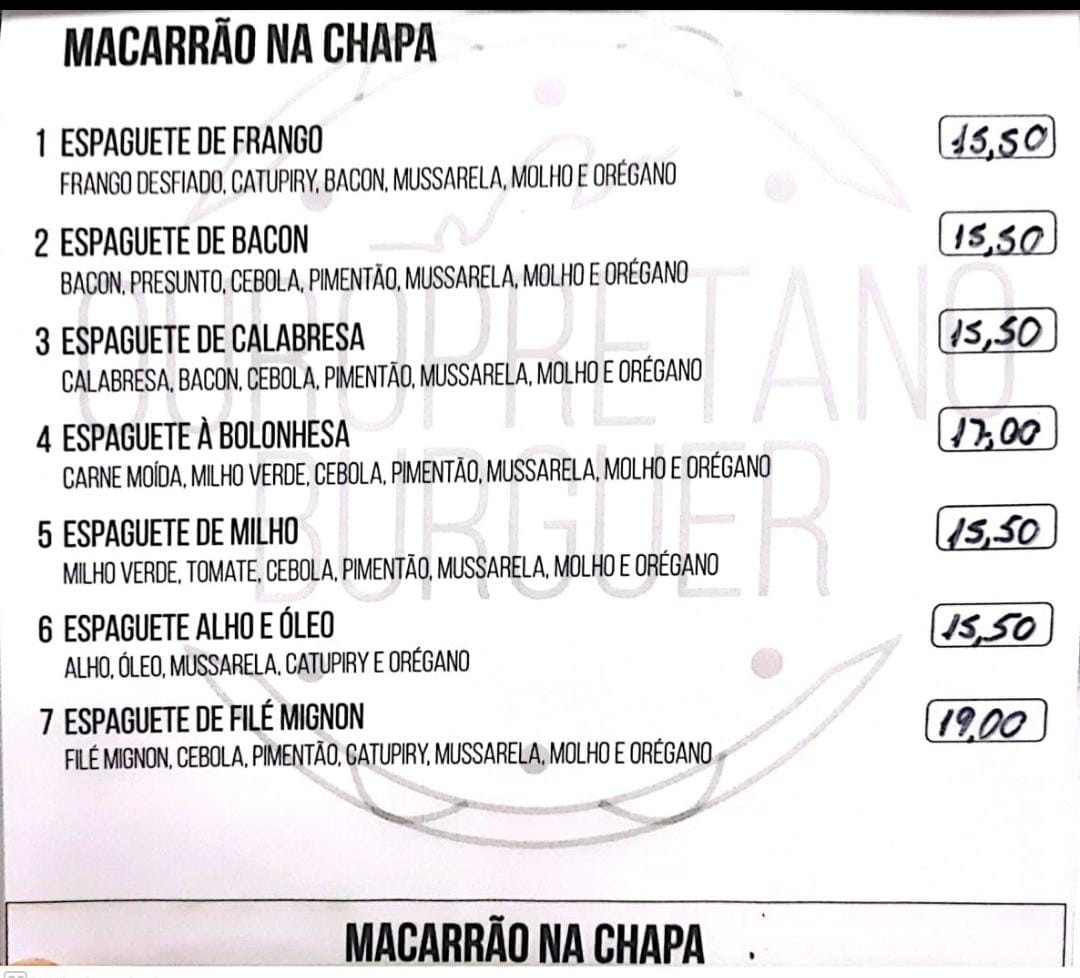 Ouropretano Burguer
